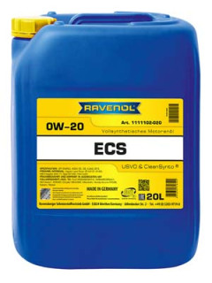 1111102-020-01-999 RAVENOL motorový olej ECS SAE 0W-20 - 20 litrů | 1111102-020-01-999 RAVENOL