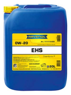 1111113-020-01-999 RAVENOL motorový olej EHS SAE 0W-20 - 20 litrů | 1111113-020-01-999 RAVENOL