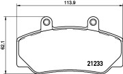 8DB 355 019-031 Sada brzdových destiček, kotoučová brzda HELLA PAGID