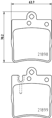 8DB 355 008-451 Sada brzdových destiček, kotoučová brzda HELLA PAGID