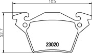 8DB 355 008-641 Sada brzdových destiček, kotoučová brzda HELLA PAGID