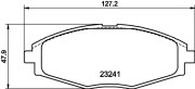 8DB 355 017-021 Sada brzdových destiček, kotoučová brzda HELLA PAGID