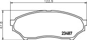 8DB 355 009-521 Sada brzdových destiček, kotoučová brzda HELLA PAGID