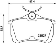 8DB 355 009-511 Sada brzdových destiček, kotoučová brzda HELLA PAGID