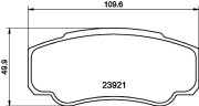 8DB 355 010-411 Sada brzdových destiček, kotoučová brzda HELLA PAGID