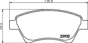 8DB 355 010-541 Sada brzdových destiček, kotoučová brzda HELLA PAGID