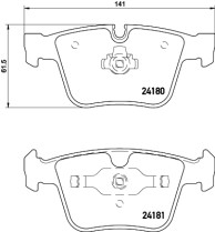 8DB 355 013-641 Sada brzdových destiček, kotoučová brzda HELLA PAGID