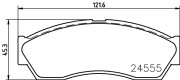 8DB 355 013-431 Sada brzdových destiček, kotoučová brzda HELLA PAGID