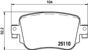 8DB 355 021-911 Sada brzdových destiček, kotoučová brzda HELLA PAGID