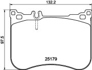 8DB 355 020-581 Sada brzdových destiček, kotoučová brzda HELLA PAGID