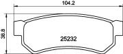 8DB 355 019-591 Sada brzdových destiček, kotoučová brzda HELLA PAGID