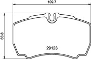 8DB 355 005-421 Sada brzdových destiček, kotoučová brzda HELLA PAGID