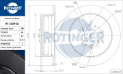 RT 1629-GL Brzdový kotouč ROTINGER