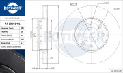 RT 20243-GL Brzdový kotouč ROTINGER