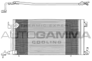 101597 Kondenzátor, klimatizace AUTOGAMMA