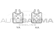 102490 Olejový chladič, motorový olej AUTOGAMMA