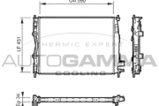 104530 Chladič, chlazení motoru AUTOGAMMA