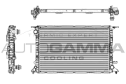 105158 Chladič, chlazení motoru AUTOGAMMA