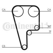 CT1006 ozubený řemen CONTINENTAL CTAM BR