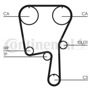 CT907 ozubený řemen CONTINENTAL CTAM BR