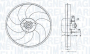EMM2003HPE Větrák, chlazení motoru MAGNETI MARELLI - BR