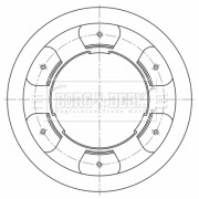 BBD32594 Brzdový kotouč BORG & BECK
