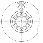 BBD32598 Brzdový kotouč BORG & BECK