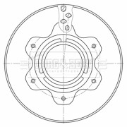 BBD32600 Brzdový kotouč BORG & BECK