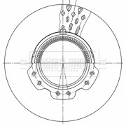 BBD32601 Brzdový kotouč BORG & BECK