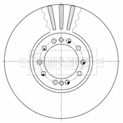 BBD32613 Brzdový kotouč BORG & BECK