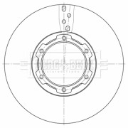BBD32644 Brzdový kotouč BORG & BECK