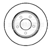 BBD4017 Brzdový kotouč BORG & BECK