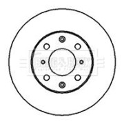 BBD4035 Brzdový kotouč BORG & BECK
