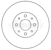BBD4055 Brzdový kotouč BORG & BECK