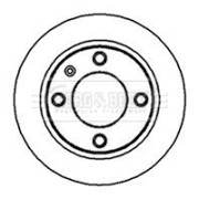 BBD4107 Brzdový kotouč BORG & BECK