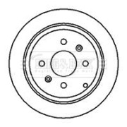 BBD4108 Brzdový kotouč BORG & BECK