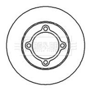 BBD4143 Brzdový kotouč BORG & BECK