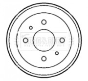 BBD4165 Brzdový kotouč BORG & BECK