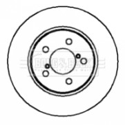 BBD4171 Brzdový kotouč BORG & BECK