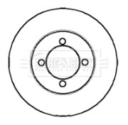 BBD4177 Brzdový kotouč BORG & BECK