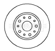 BBD4181 Brzdový kotouč BORG & BECK