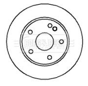 BBD4193 Brzdový kotouč BORG & BECK