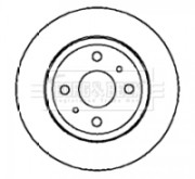 BBD4210 Brzdový kotouč BORG & BECK