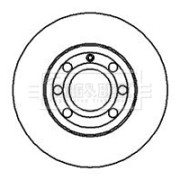 BBD4242 Brzdový kotouč BORG & BECK