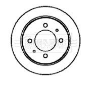 BBD4268 Brzdový kotouč BORG & BECK