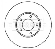 BBD4275 Brzdový kotouč BORG & BECK