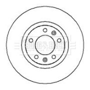 BBD4279 Brzdový kotouč BORG & BECK