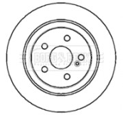 BBD4291 Brzdový kotouč BORG & BECK