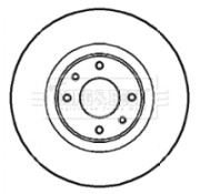 BBD4306 Brzdový kotouč BORG & BECK