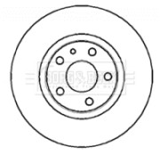 BBD4307 Brzdový kotouč BORG & BECK